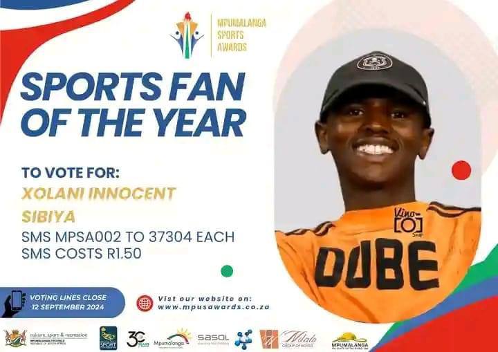 Vote for Xolani Sibiya: Mpumalanga Sports Awards to celebrate passion and excellence in sport