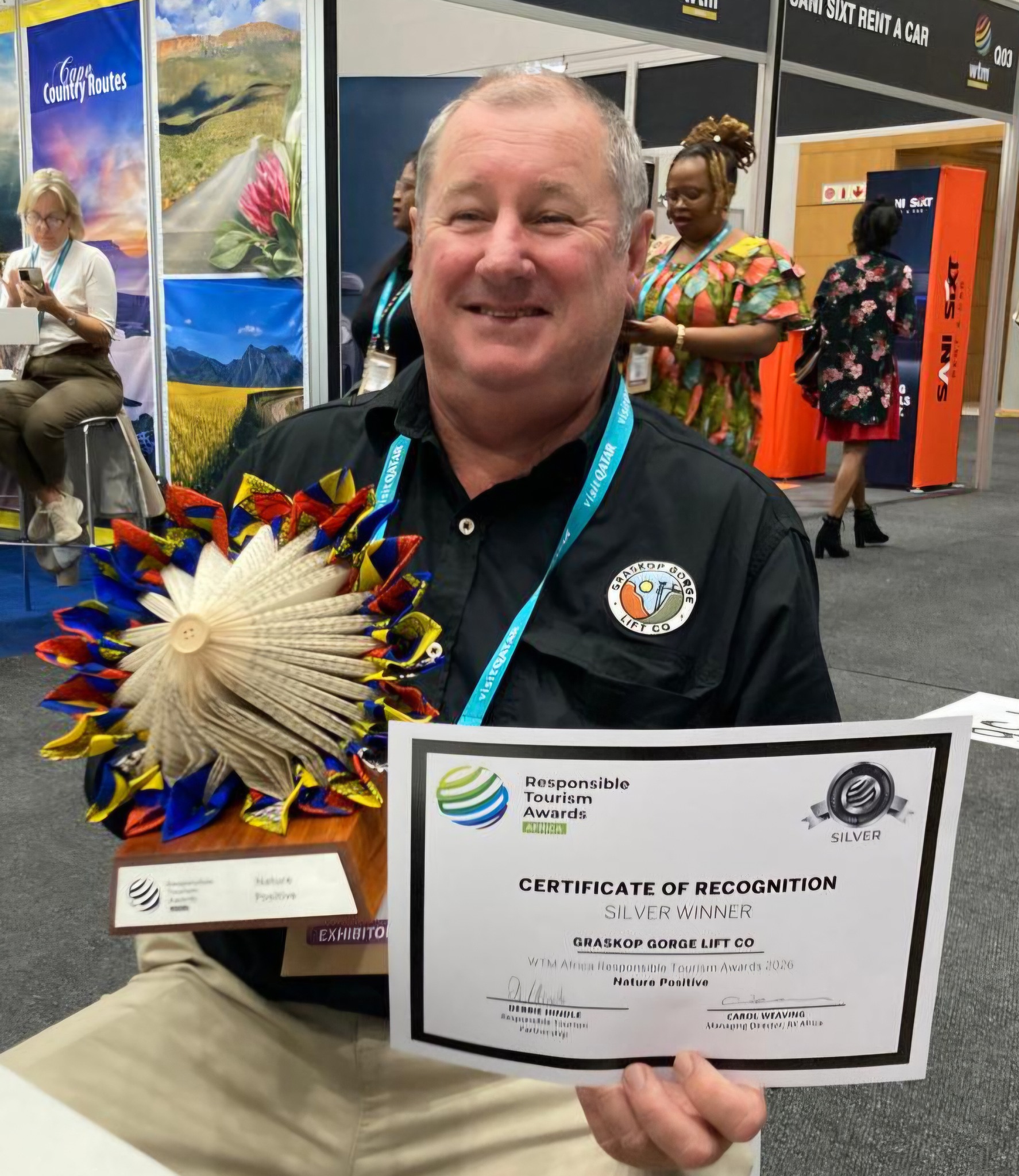 MEC Sidell congratulates Graskop Gorge Lift Co on Responsible Tourism Silver win at WTM Africa 2026